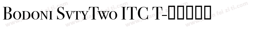 Bodoni SvtyTwo ITC T字体转换